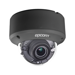 Domo TURBOHD 3 Megapixel  / METÁLICA / Lente Mot. 2.8 a 12 mm / IR EXIR Inteligente 40 mts / WDR 120 dB / Antivandalica IK10 / Exterior IP66