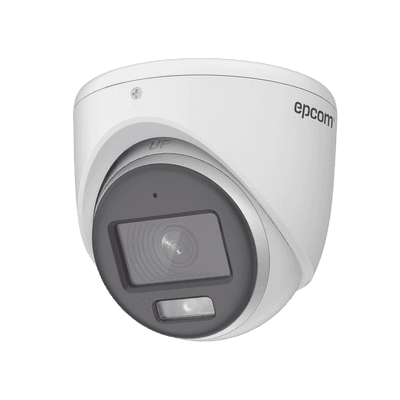 [ColorVu] Turret TURBOHD 3K (5 Megapixel) / Lente 2.8 mm / Micrófono Integrado / Imagen a Color 24/7 / 20 mts Luz Blanca / Exterior IP67 / dWDR / 4 Tecnologías