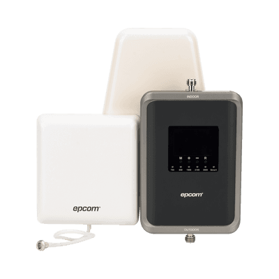 Amplificador Celular 5G / Penta Banda 700-2600 MHz / 70 dB Ganancia / Cobertura 600 m² (6458.3 ft²) / 2G 3G 4G 5G / Sin Configuración