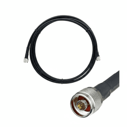 Jumper Coaxial con Cable epcom405 | Conector N Macho en los extremos | 6 metros de longitud.