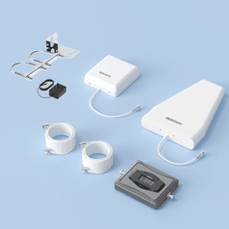 Kit Amplificador de Señal Celular 4G / Mejora las llamadas convencionales y VoLTE / Soporta los datos de las tecnologías 2G, 3G y 4G de TELCEL, AT&T y MOVISTAR / Cubre hasta 600 m2.