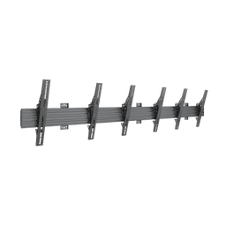 Soporte de Pared para TV / Riel Triple 400T / Capacidad 110 lbs (50 kg) / Compatible 32"-65" / VESA 100x100-600x400 mm / Ajuste Ángulo 5°-15° / Montaje Profesional