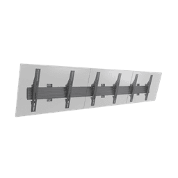 Soporte de Pared para TV / Riel Triple 400T / Capacidad 110 lbs (50 kg) / Compatible 32"-65" / VESA 100x100-600x400 mm / Ajuste Ángulo 5°-15° / Montaje Profesional