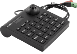 Mini Teclado controlador PTZ con pantalla LCD y joystick altamente resistente