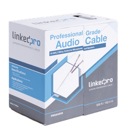 Cable para audio profesional de 2 conductores calibre 18 para aplicaciones de audio y automatización bobina de 152 m