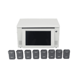 Kit de descarga simultanea para Bodycam | Estación de descarga XMRA8R3 | 8 X Bodycam  XMRR3