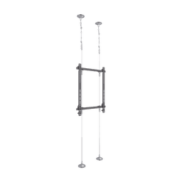 Montaje Cableado de Acero| Suelo a Techo| Capacidad Máx. de Carga 30kg| Para Pantallas de 32" ~ 75"| VESA 400 x 600