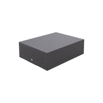 Gabinete Metálico de Seguridad para DVR/NVR. Tamaño Max. de DVR/NVR:  440 x 177 x 462 mm (An. x Al. x Prof.)