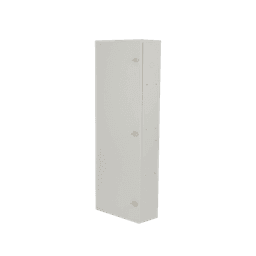 Gabinete para instalación de 4 Baterías , Fabricado en Lámina Galvanizada, Accesorios para poste (No incluidos)