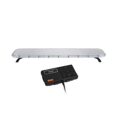 Barra de luces LED de 46" Rojo/Azul , De 132 LEDs, Controlador Incluido, Ideal para Equipar Unidades de Seguridad Publica