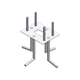 Ancla Para Sujeción al Piso Compatible con Todas las Barreras Vehiculares XB, XBF y XBS