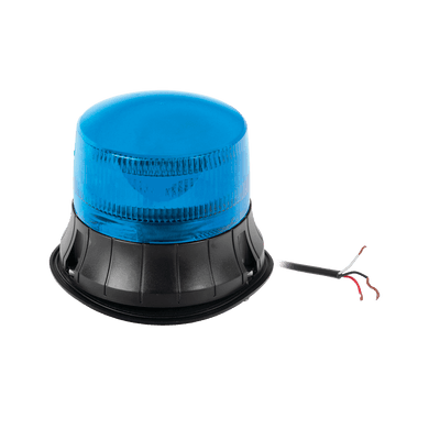 Burbuja LED giratoria color azul, 9 LEDs, montaje permanente