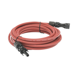 Cable Fotovoltaico, 2.5 m, Rojo, Calibre 10 AWG con Terminal MC4-M en Ambos Extremos