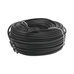 Cable Fotovoltaico 100 m, Negro, Calibre 10 AWG con Terminales MC4 en Ambos Extremos