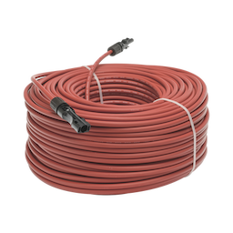 Cable Fotovoltaico 100 m, Rojo, Calibre 10 AWG con Terminales MC4 en Ambos Extremos