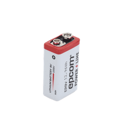Pila 9V @ 1200 mAh / Alta Capacidad ( No recargable )