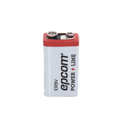 Pila 9V @ 1200 mAh / Alta Capacidad ( No recargable )