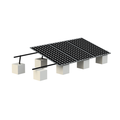 Montaje para Panel Solar, Riel "8" de 5400mm para Módulos con Espesor de 30-35mm, Velocidad de Viento Máx. 136km/h (20° a 45°) Con Anodizado Negro