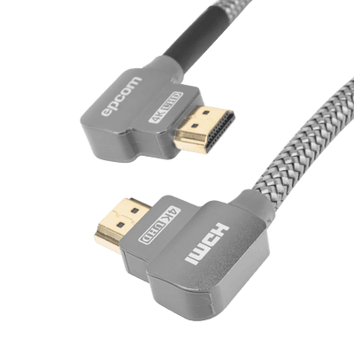 Cable HDMI Angulo 90º| 2m | Alta Definición | Version 2.0 | Alta velocidad 18Gbps | 4K@60Hz | 