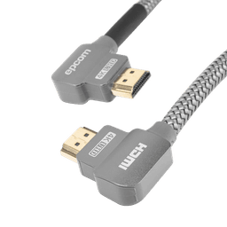 Cable HDMI Angulo 90º| 2m | Alta Definición | Version 2.0 | Alta velocidad 18Gbps | 4K@60Hz | 