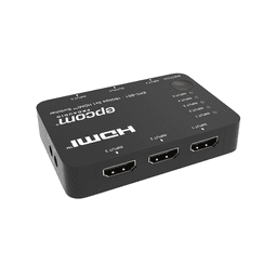 Switch HDMI 5x1 | 18Gbps | 4K@60Hz | YCbCr 4:4:4 | HDR, Dolby Vision y HLG | Soporte 3D | Conmutación Automática y Manual | Diseño Compacto