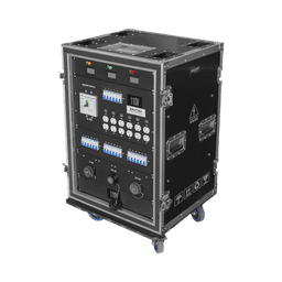 Centro de carga movil para instalaciones temporales con conexión TIPO socapex a 110v Y 220V | RACK 16U