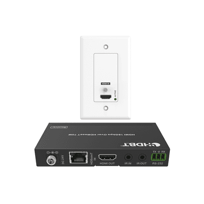 Kit Extensor HDBaseT | 4K2K@60Hz 40m | 1080p 70m | Función PoC | IR Bidireccional | RS-232 | 