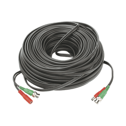 Cable coaxial ( BNC RG59 ) + Alimentación / SIAMÉS / 50 Metros / 100 % COBRE / Para Cámaras 4K  / Uso interior y exterior