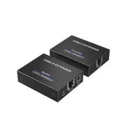 Kit EXTENSOR USB 2.0 de 4 Puertos para Distancias de Hasta  150 m / Soporta USB 2.0, USB 1.1 y USB 1.0 / UTP Cat 5e/6/6a/7 / Soporta Switch Gigabit / Ideal para Cámaras WEB, Impresoras, Escáner, Memorias, Mouse, etc.