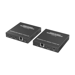 Kit Extensor HDMI para distancias de 120 metros | Soporta resolución 4K @60Hz | Cat 6, 6a y 7 | Salida Loop en el Tx para visualización local | Soporta control remoto del equi