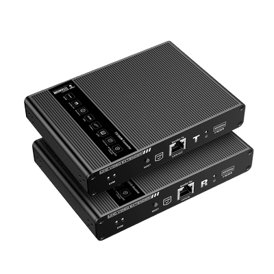 Kit extensor KVM (HDMI y USB) hasta 70 metros / Resolución 4K @ 60 Hz/ Cat 6, 6a y 7 / IPCOLOR / CERO LATENCIA / HDR10 / Salida Loop / Puerto S/PDIF / Uso 24/7 / Transmite el Video y Controla tu DVR vía USB a distancia.