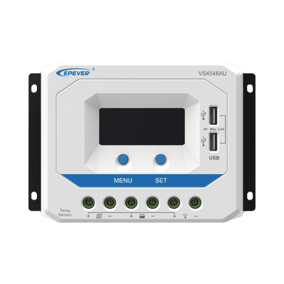 Controlador Solar de Carga PWM 12/24/36/48 V 45 A, Salida USB, con Display