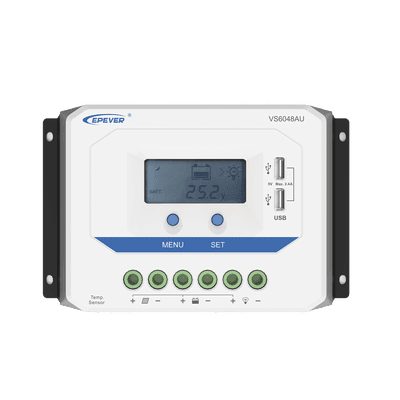 Controlador Solar de Carga PWM 12/24V/36/48V 60 A 60 A, Salida USB, con Display