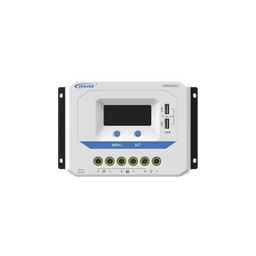 Controlador Solar de Carga PWM 12/24V 60 A, Salida USB, con Display