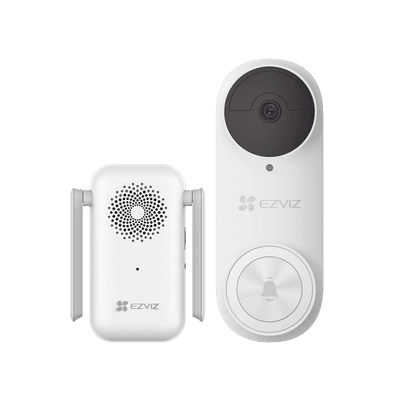 Timbre con Cámara Wi-Fi (Doorbell) de Batería Recargable  / Libre de Cables / Uso Exterior Con Protección (IP65) / Cámara 3 Megapíxel / Llamada a la App / Incluye Timbre Para Interior Con Timbres Seleccionables / Ranura 