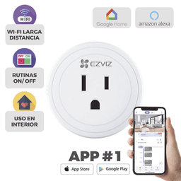 Enchufe Inteligente / Wi-Fi / Control a través de la Aplicación Móvil  / Conecte los Dispositivos del Hogar / Permite Personalizar Horarios / Soporta Asistente de Voz de Google y Alexa