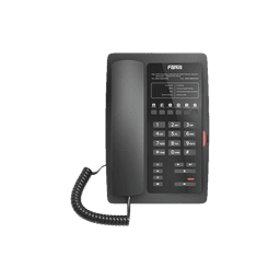 Teléfono IP para Hotelería, profesional con 6 teclas programables para servicio rápido (Hotline), plantilla personalizable con PoE 