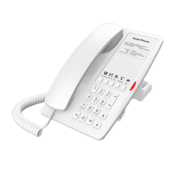 Teléfono IP WI-FI para Hotelería, Puerto USB-A para Carga, 5 Teclas Programables para Servicio Rápido (Hotline), Plantilla Personalizable con PoE