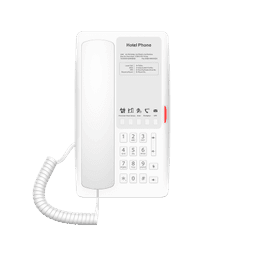 Teléfono IP WI-FI para Hotelería, Puerto USB-A para Carga, 5 Teclas Programables para Servicio Rápido (Hotline), Plantilla Personalizable con PoE