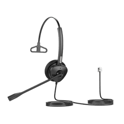 Diadema Monoaural con Audio HD y Brazo Ajustable de 260°, Conexión RJ9 y Sonido de Alta Definición