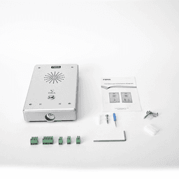 Intercomunicador IP, 2 líneas SIP, 2 relevadores con botón para llamada, anti-vandálico, IP65 e IK10, PoE