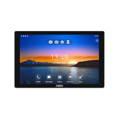 Monitor Audio/Video  IP/SIP para interior, Wi-Fi, pantalla táctil de 10.1", Apertura remota