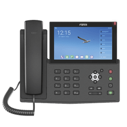 Teléfono IP  Android Empresarial para 20 lineas SIP, pantalla táctil, Wi-Fi y Bluetooth, PoE, hasta 112 botones DSS, puertos Gigabit, soporta recepción de video.