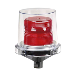 Luz de advertencia LED para ubicaciones peligrosas Electraray®, UL y cUL Homologado UL y cUL para Clase I, División 2, Grupos A, B, C y D; Clase II División 2, Grupos F y G; Clase III , 240 VCA, color Rojo, parpadeo predeterminado