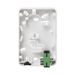 Caja Terminal de Fibra Óptica (Roseta) con 2 acopladores SC/APC, blanca