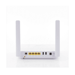 ONU GPON WiFi 6, 2.4/5 GHz, 4 puertos Gigabit + 1 POTS + 2 USB, conector SC/UPC