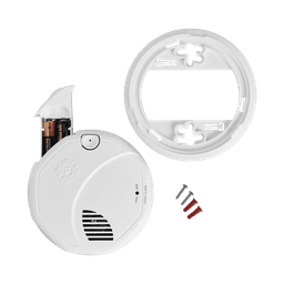 Alarma de Humo con Interconexión Inalámbrica / Advertencia de Voz con Ubicación / Sensor Fotoeléctrico / Baterías AA Reemplazables / 85 dB a 10 pies / Rango de Temperatura 4.4°C a 37.8°C / Cumple UL217