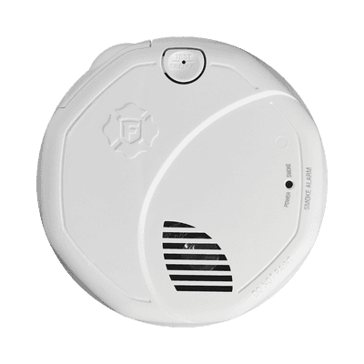 Alarma de Humo con Interconexión Inalámbrica / Advertencia de Voz con Ubicación / Sensor Fotoeléctrico / Baterías AA Reemplazables / 85 dB a 10 pies / Rango de Temperatura 4.4°C a 37.8°C / Cumple UL217