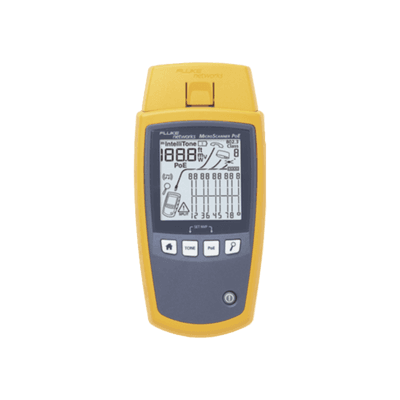 Verificador de Red MicroScanner PoE, para Comprobación de Redes de Voz, Datos, Video y PoE 802.3af, at, bt y UPOE, Con Pantalla LCD Retroiluminada