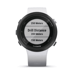 Reloj Garmin Swim 2 color blanco, ideal para uso en deportes o actividades de natación. 